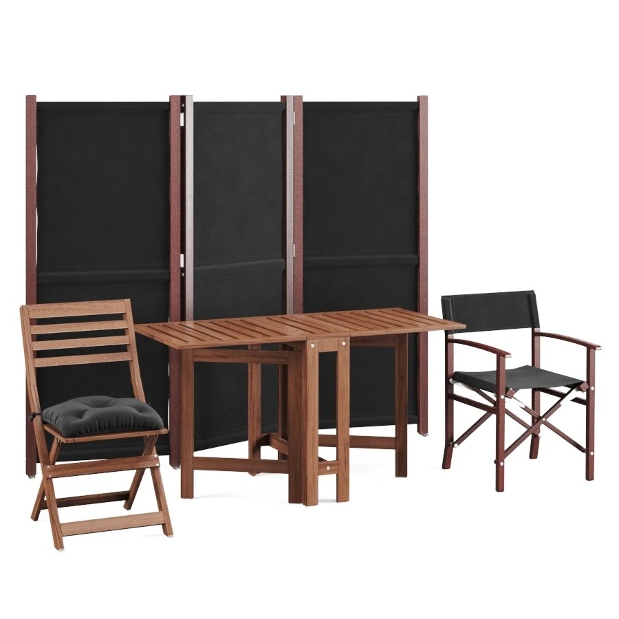 Ikea Garden Furniture 3D Model for Corona