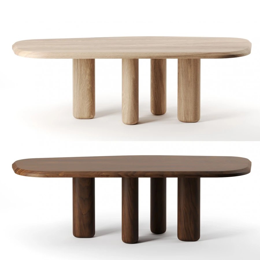 Rough Dining Table By Collection Particuliere 3D Model for Corona