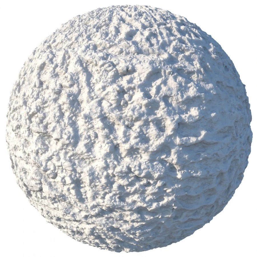 Loose Snow Seamless Material 3D Model for VRay, Corona