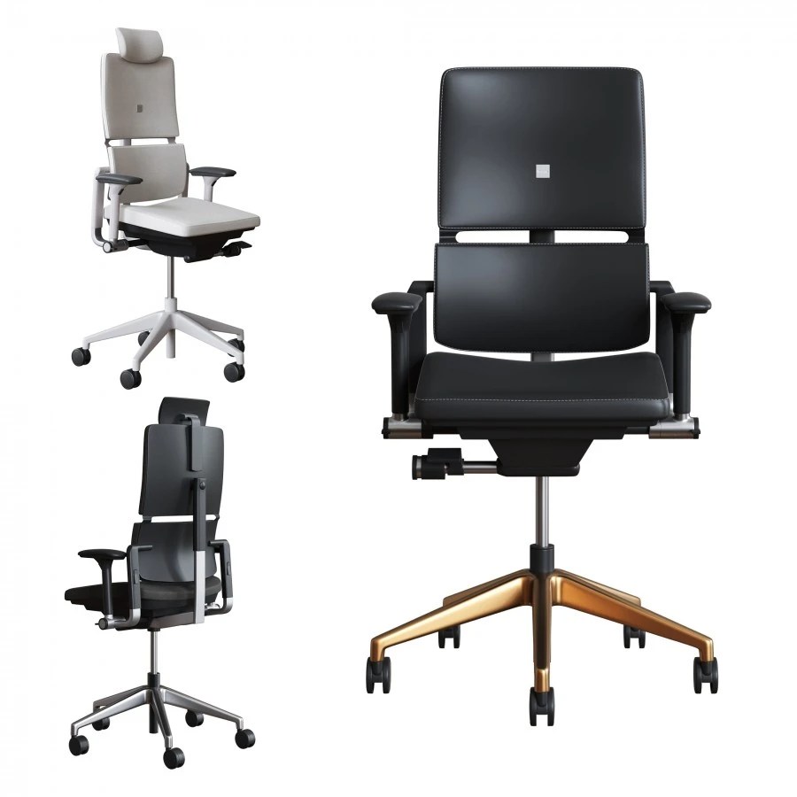 Steelcase Office Chair Please 3D Model for Corona, VRay