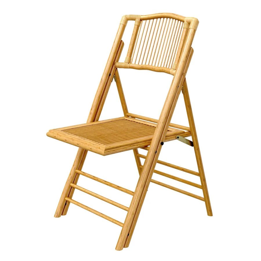 Rattan Bamboo Chair Folding 3D Model for VRay