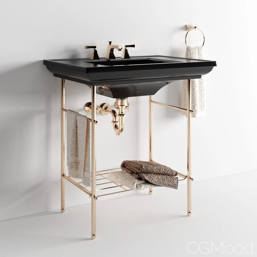 Kohler "memoirs" Table Legs 3D Model for Corona, VRay