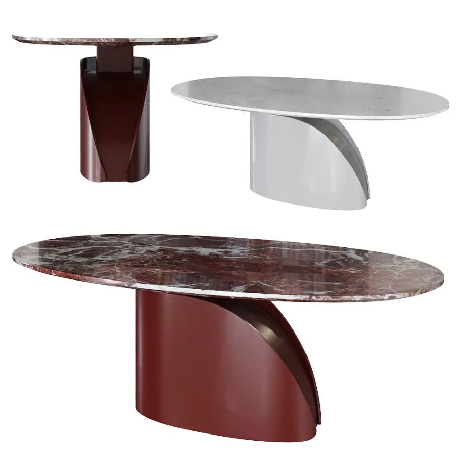 Dining Table Central Park 3D Model for Corona