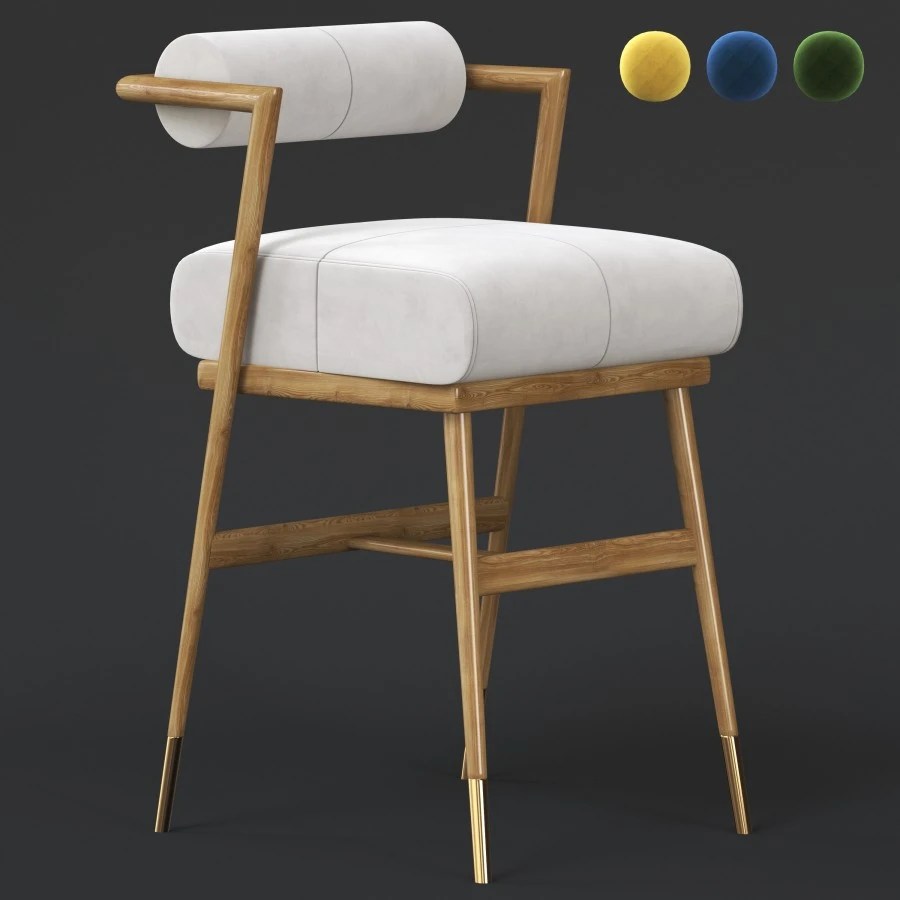 Bar Chair Waters 3D Model for VRay