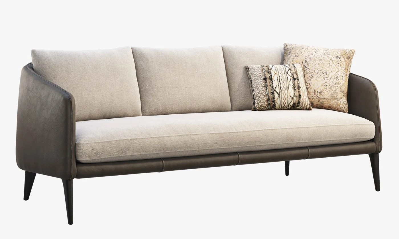 Leather Sofa Bench Seat Baci Living Room