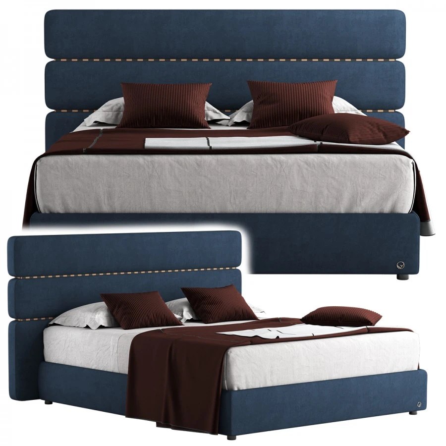 Fendi Casa Lambert Bed 3D Model for Corona