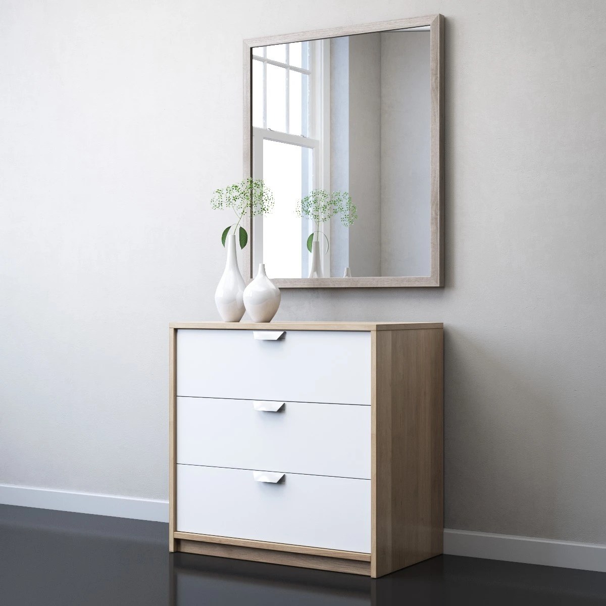 IKEA ASKVOLL 3drawer Chest 3D Model for VRay