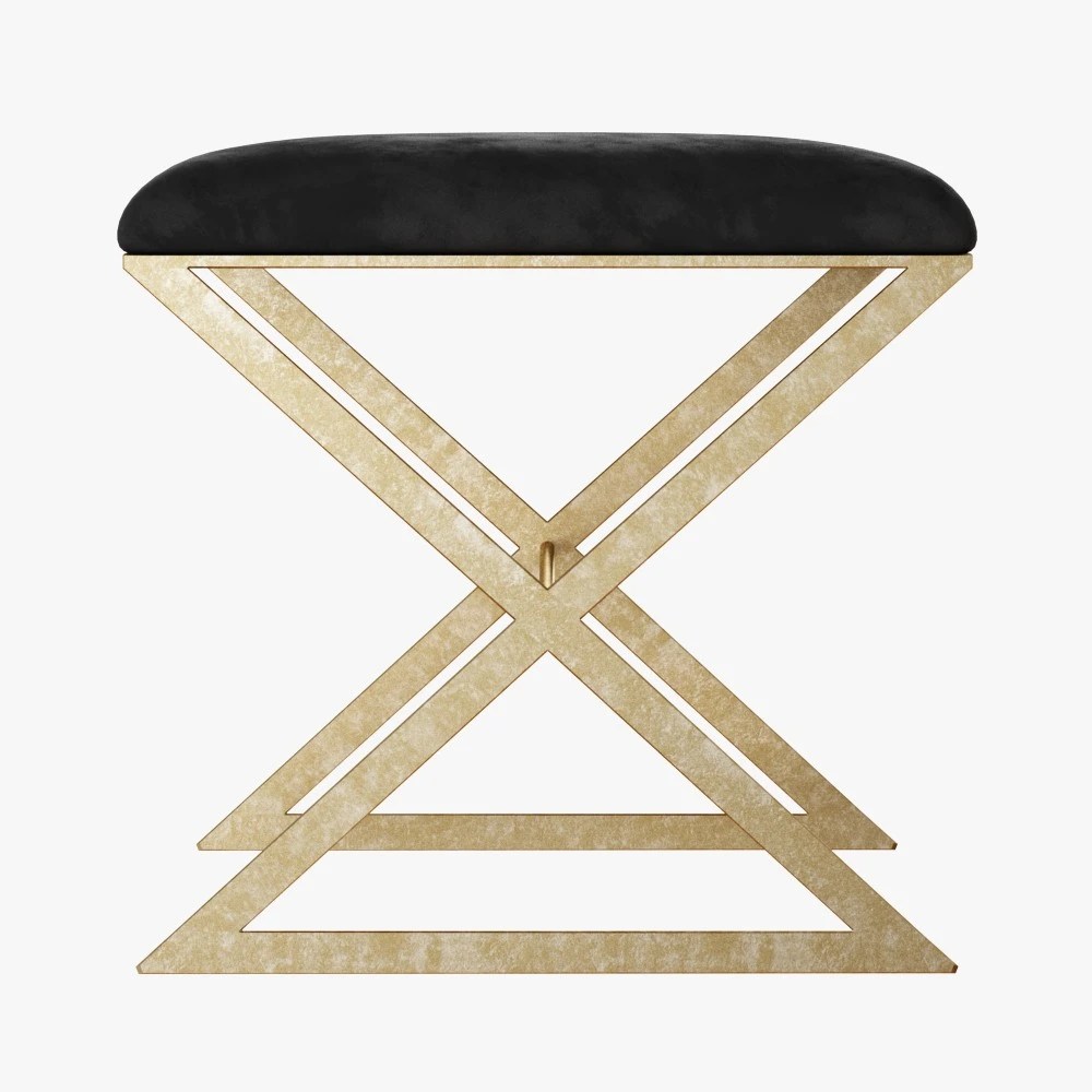 Xside Gold Leaf Stool 3D Model for VRay