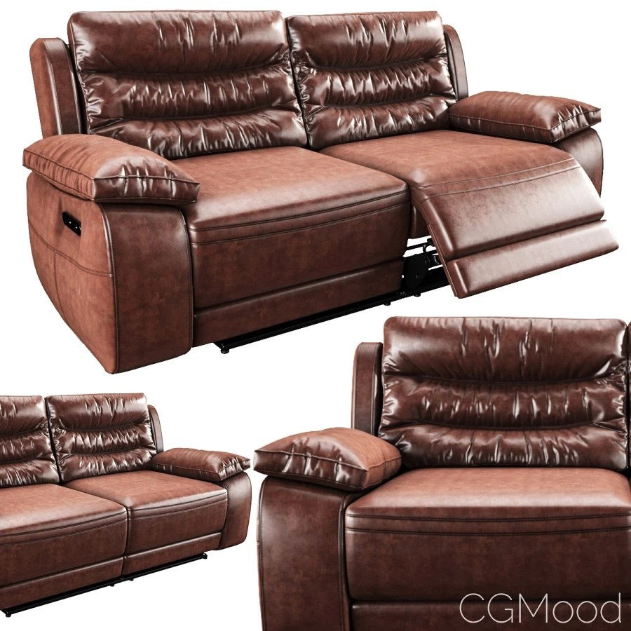 Harveys Monterano Recliner & Non Recliner Sofa 3D Model for VRay, Corona