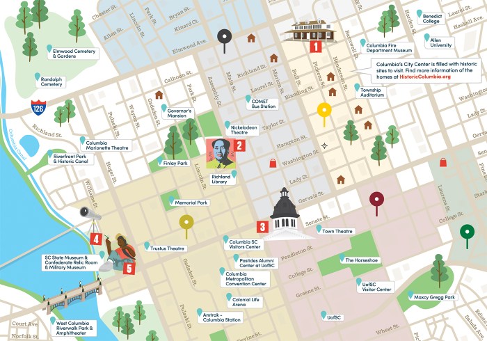 Columbia Sc Area Map