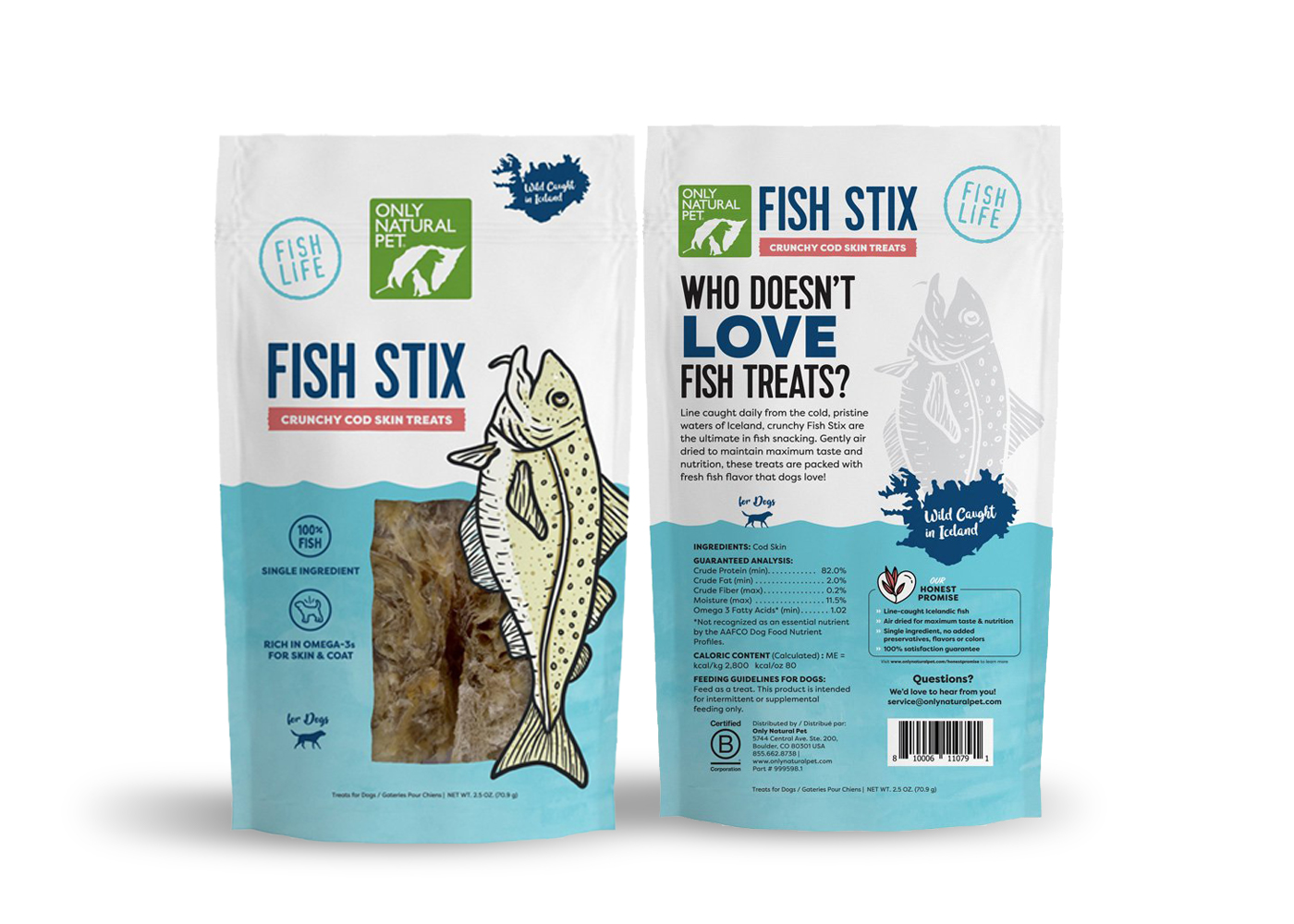 Only Natural Pet Fish Life Packaging CG Creative