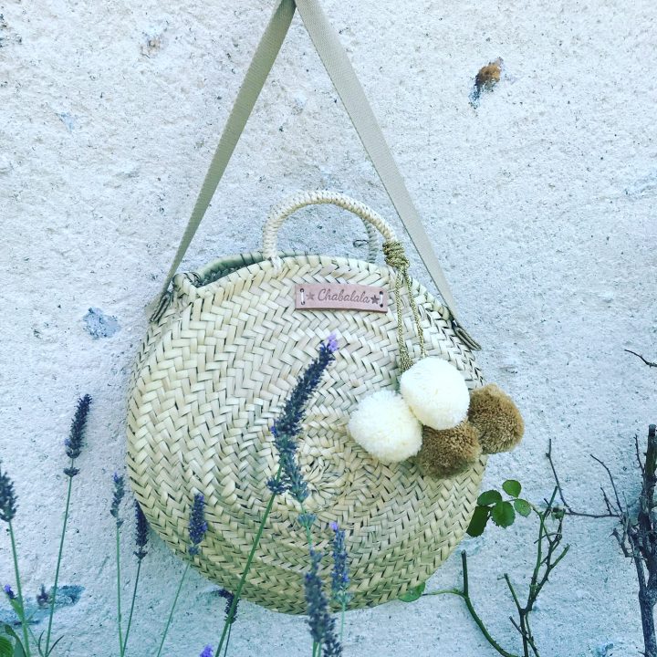 Pom pom basket Pom pom beach bag Tassel basket Chabalala