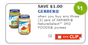 Gerber Baby Food Coupons! - Cha-Ching on a Shoestring™