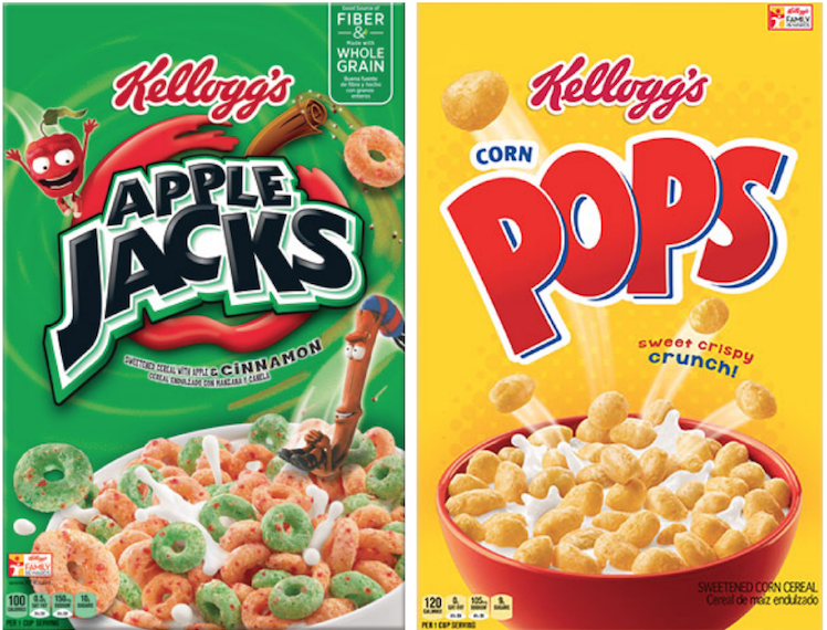 Walgreens Kellogg‘s Apple Jacks and Corn Pops Cereals for 0.68 Each