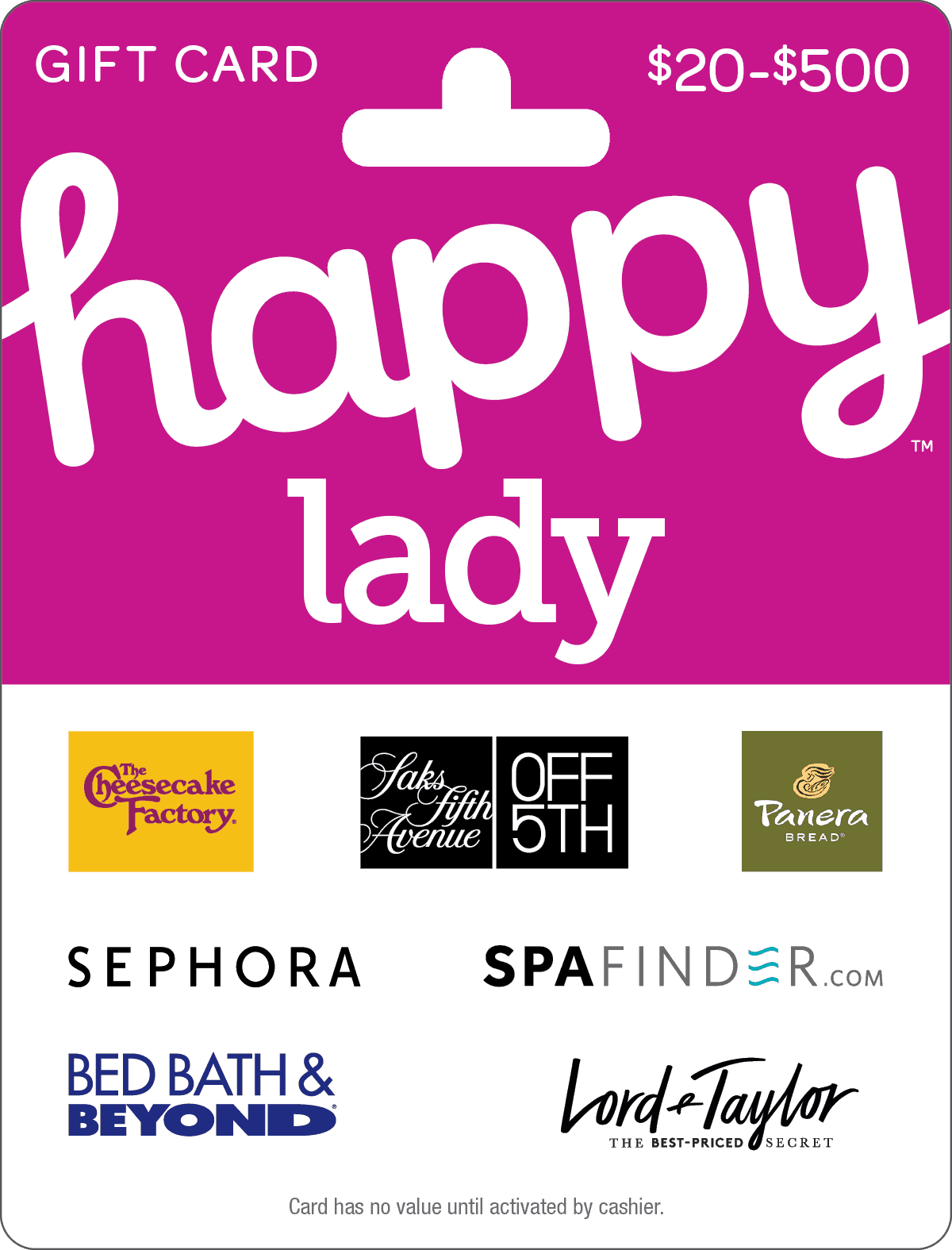 Happy Cards A MultiBrand Gift Card to Spread Happiness + Gift Card