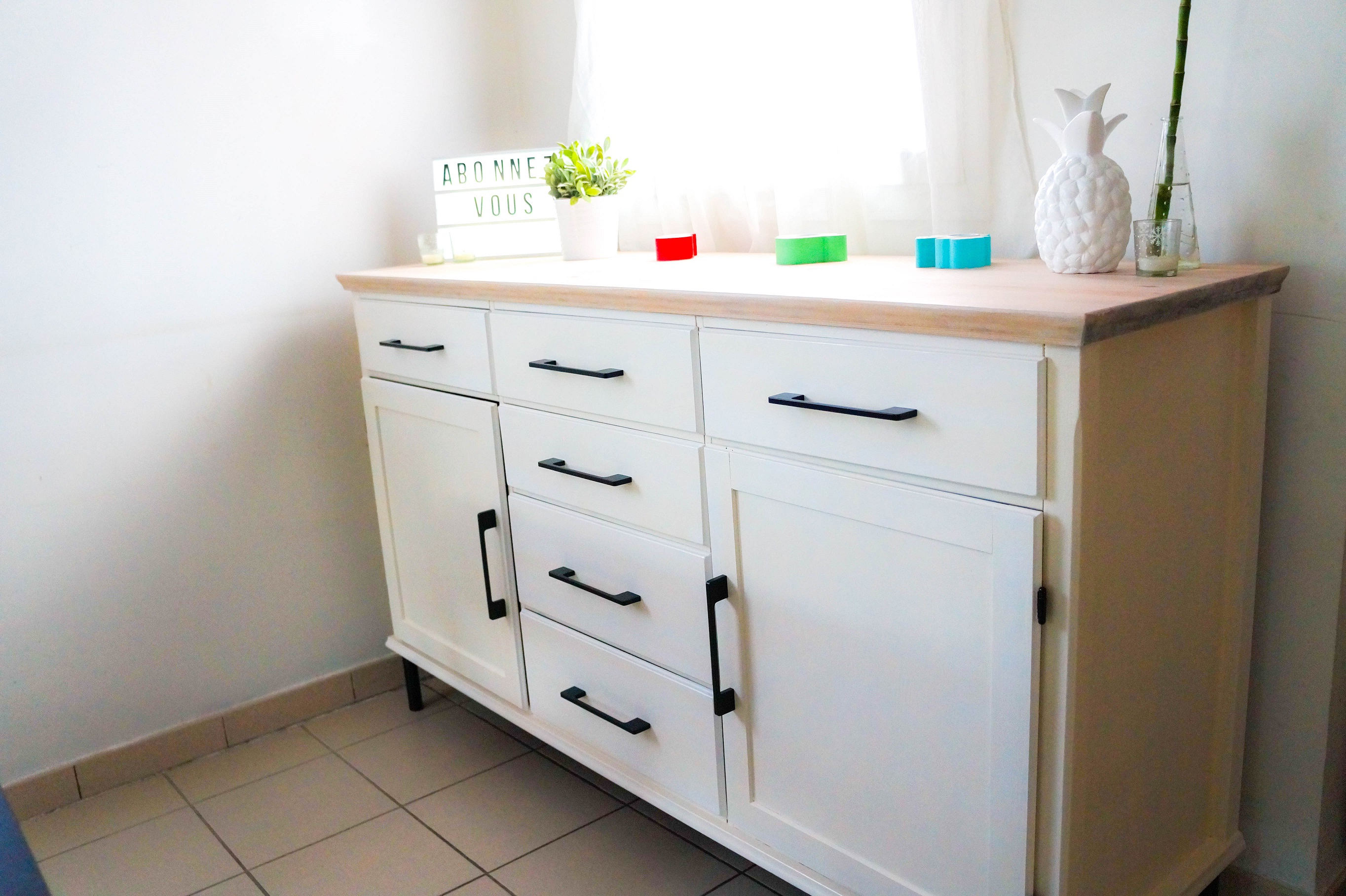 Relooking d'un buffet en bois de chez Ikea [TUTO]