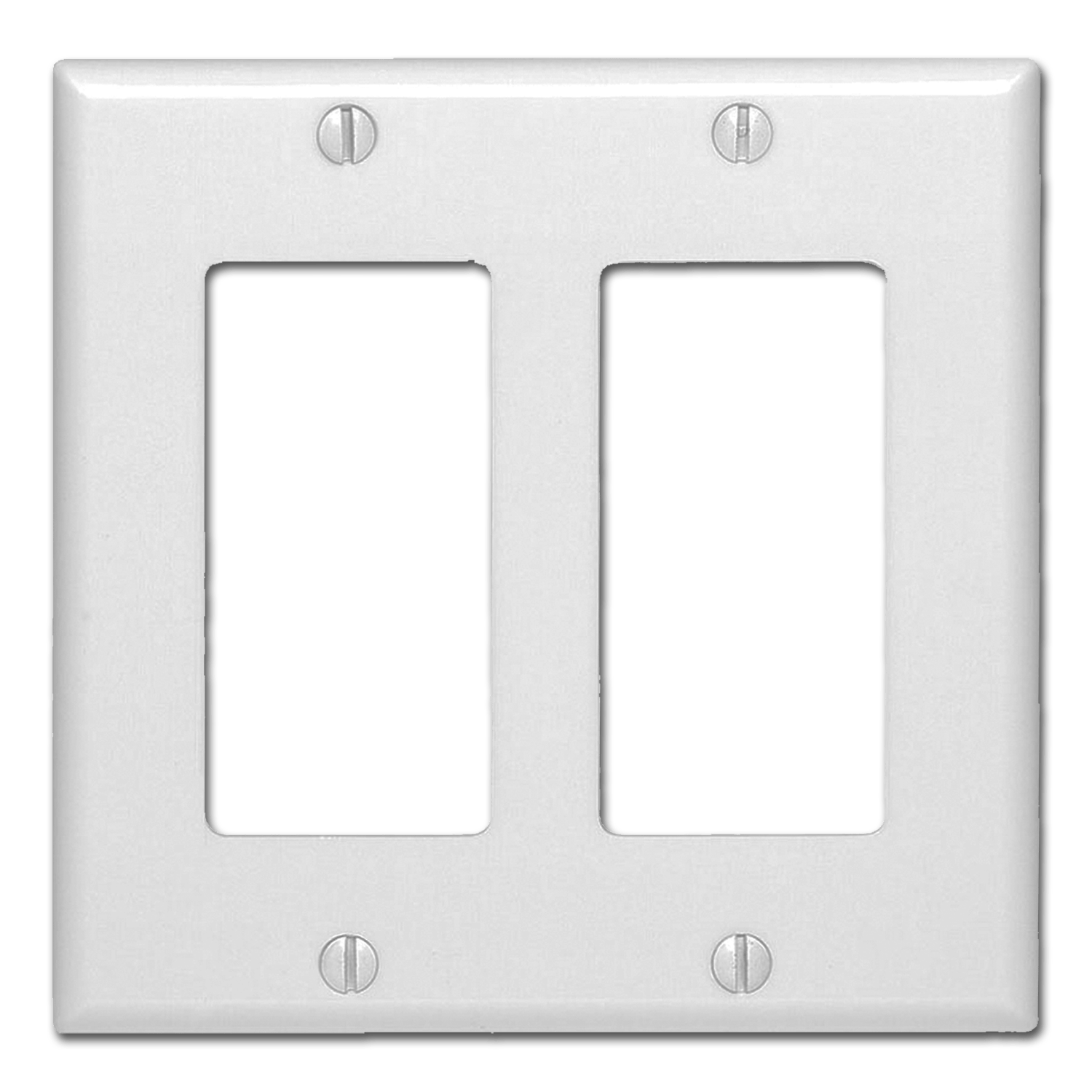 Chadwell Supply. STANDARD 2GANG DECORA SWITCH PLATE WHITE