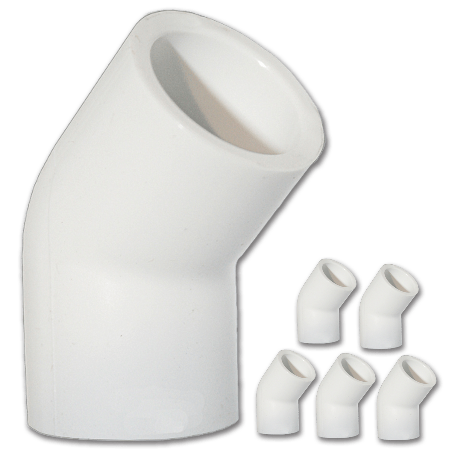 Chadwell Supply. 3/4" PVC ELBOW 45° 5/PK