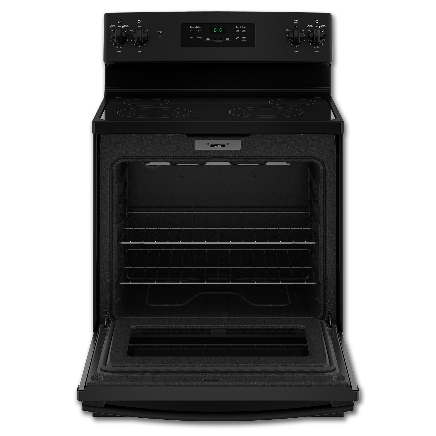 Chadwell Supply. GE® 30" CERAMIC GLASS TOP ELECTRIC RANGE BLACK