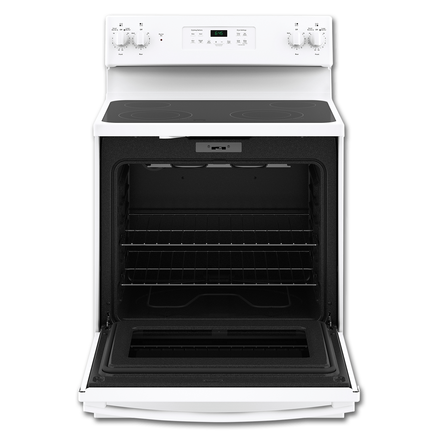 Chadwell Supply. GE® 30" CERAMIC GLASS TOP ELECTRIC RANGE WHITE