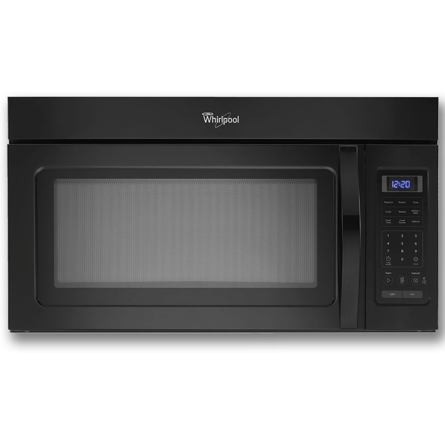 Chadwell Supply. WHIRLPOOL® 1.7 CU FT OVERTHERANGE MICROWAVE BLACK