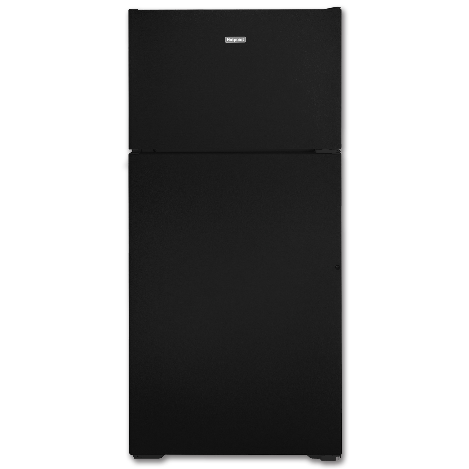 Chadwell Supply. HOTPOINT® 15.6 CU FT REFRIGERATOR REVERSIBLE SWING BLACK