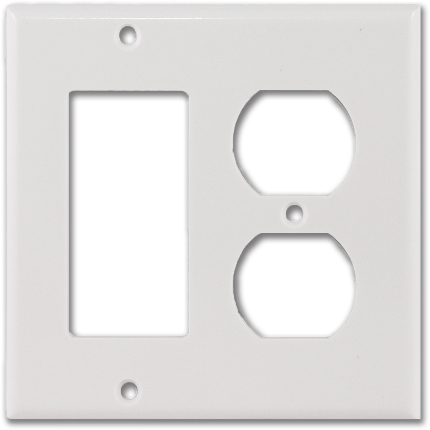 Chadwell Supply. STANDARD 2GANG DUPLEX/DECORA WALL PLATE WHITE