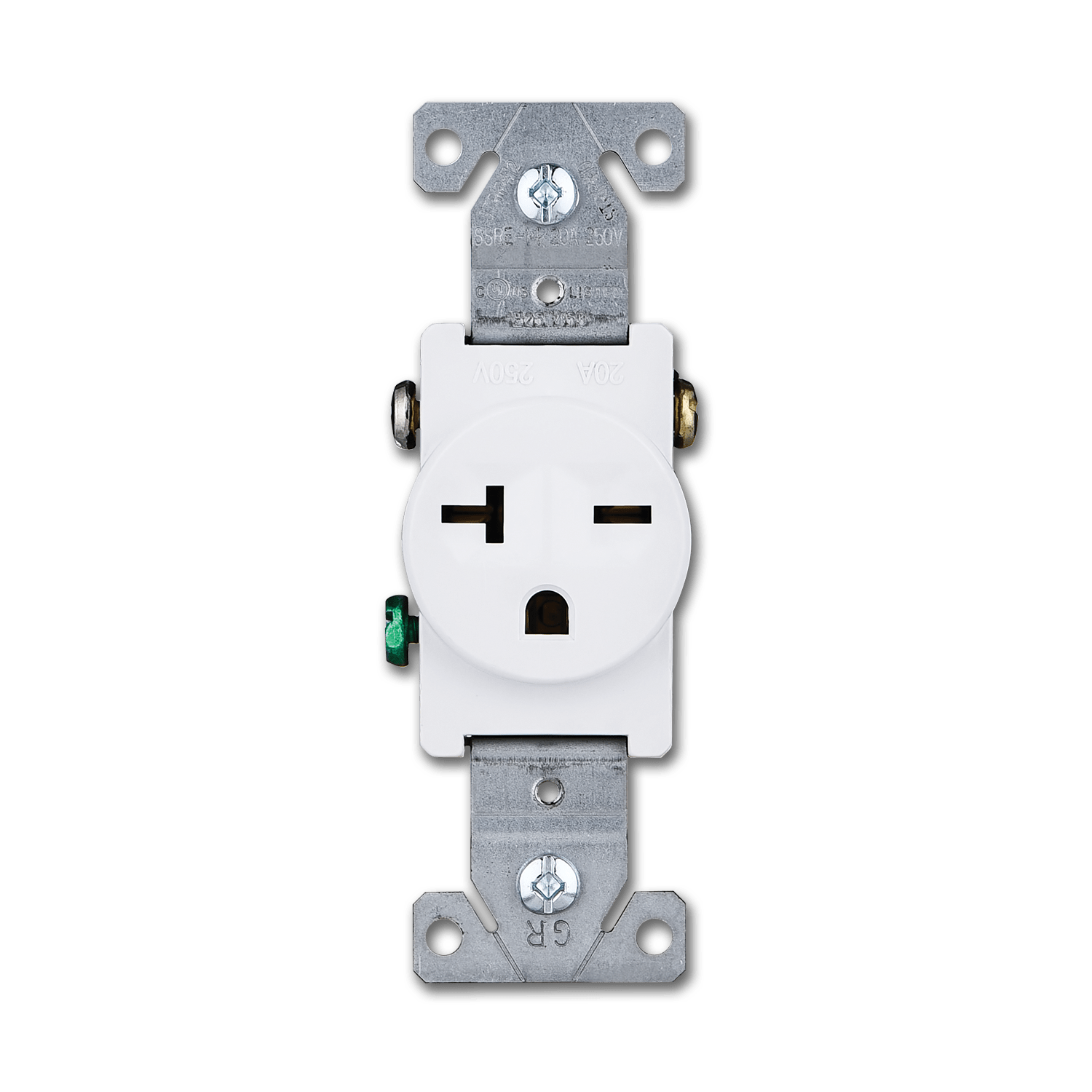 Chadwell Supply. 20AMP A/C SINGLE RECEPTACLE - WHITE