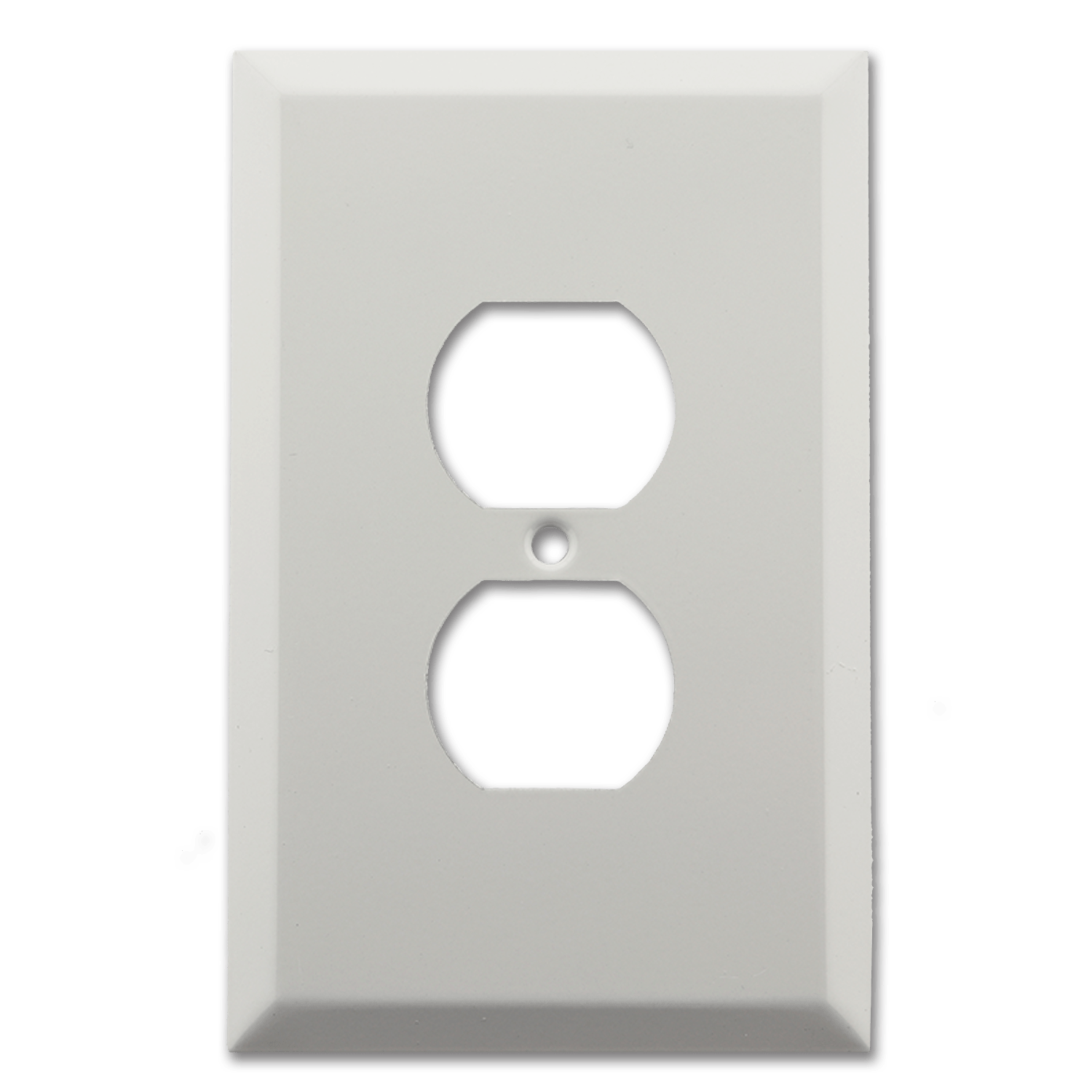 Chadwell Supply. JUMBO METAL RECEPTACLE WALL PLATE WHITE 20/PK