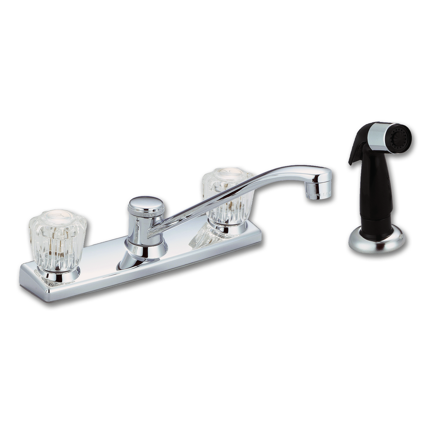 Chadwell Supply. WHITEFALLS TWO HANDLE KITCHEN FAUCET WITH SPRAY CHROME