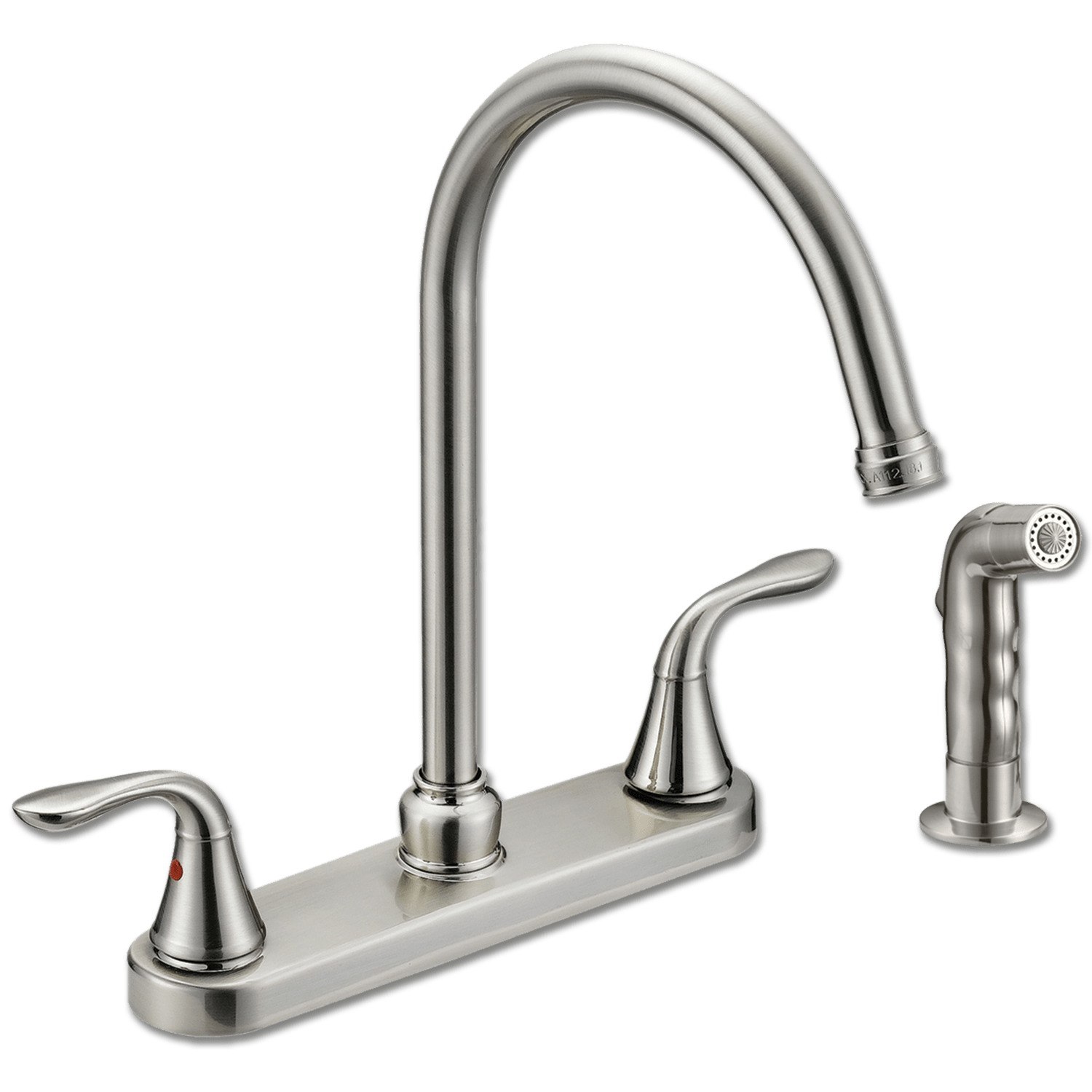 Chadwell Supply. WHITEFALLS TWO HANDLE KITCHEN FAUCET WITH SPRAY