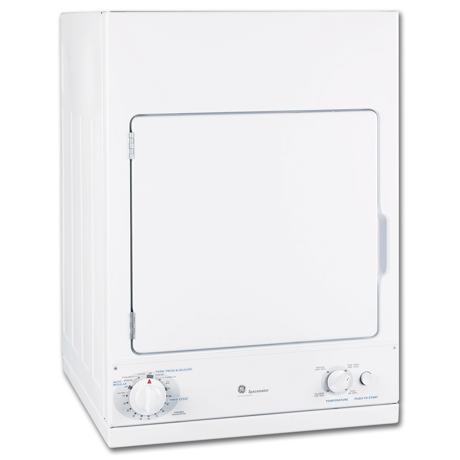 Chadwell Supply. GE® SPACEMAKER 3.6 CU FT STATIONARY ELECTRIC DRYER