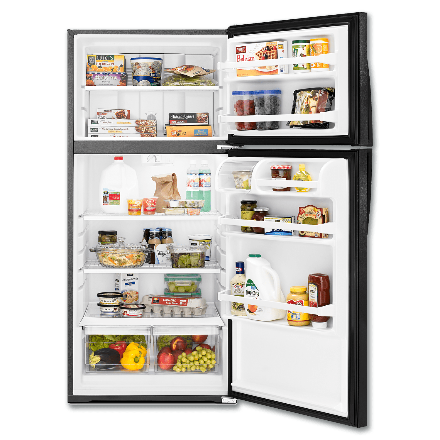 Chadwell Supply. WHIRLPOOL® 14.0 CU FT TOP MOUNT REFRIGERATOR BLACK