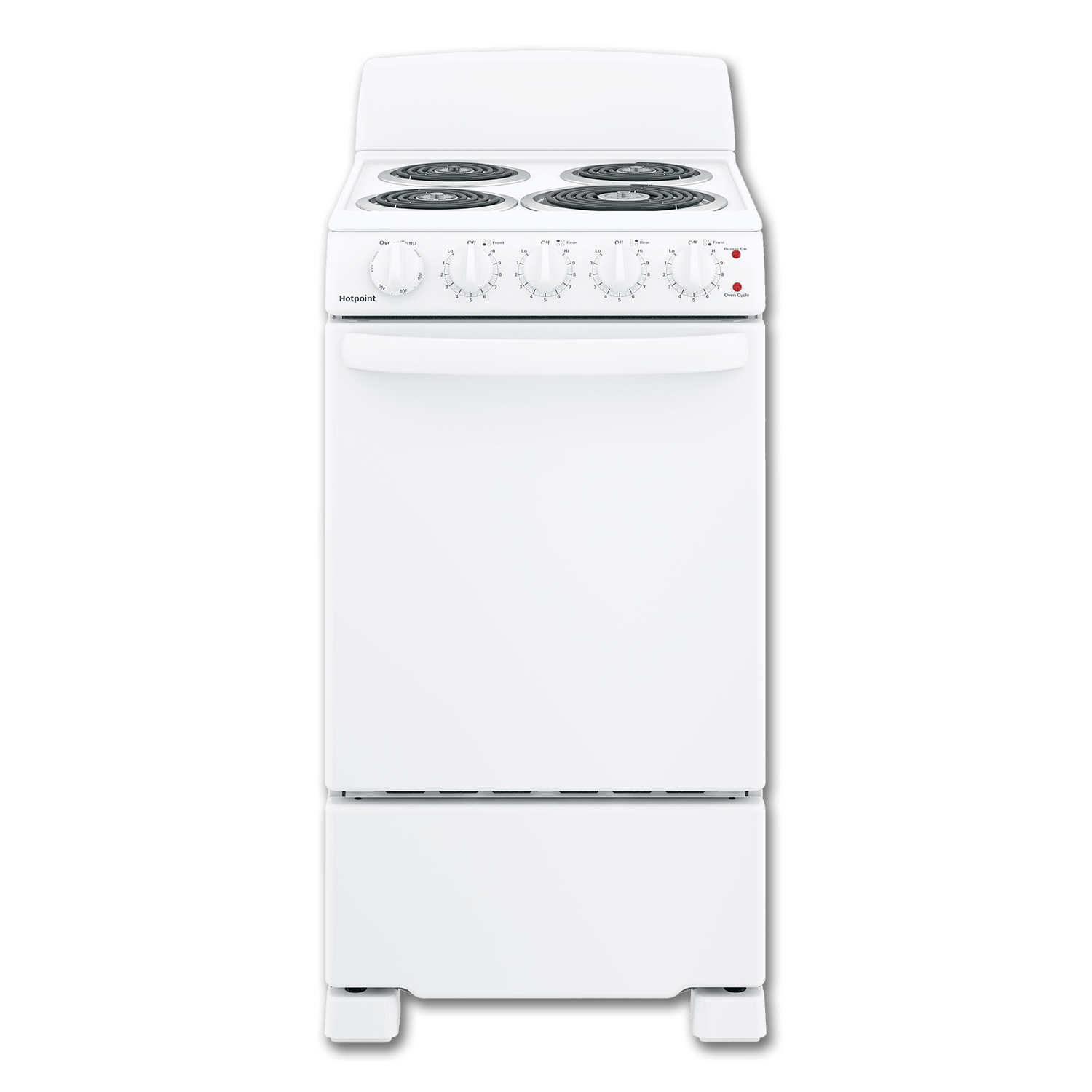 Chadwell Supply. HOTPOINT® 20" SPACESAVER ELECTRIC RANGE WHITE