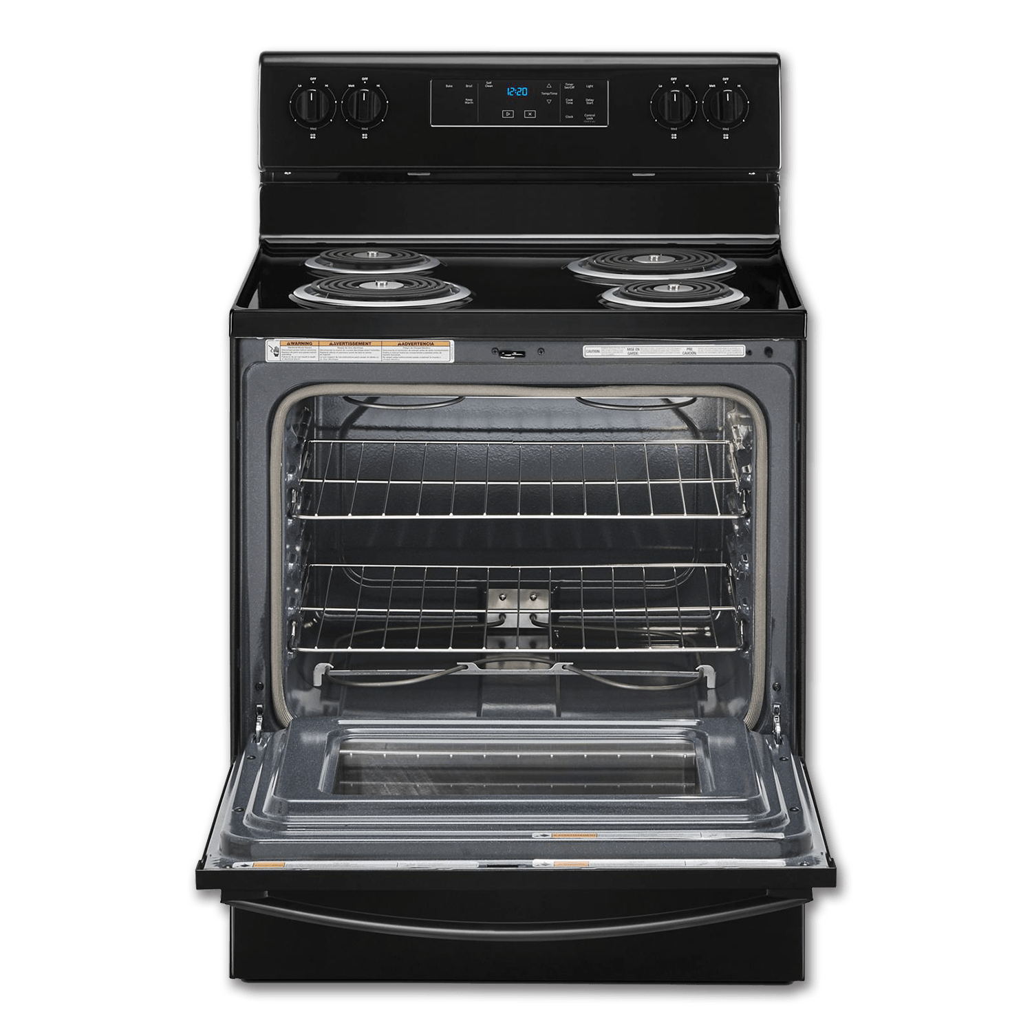 Chadwell Supply. WHIRLPOOL® 30" SELFCLEAN RANGE BLACK