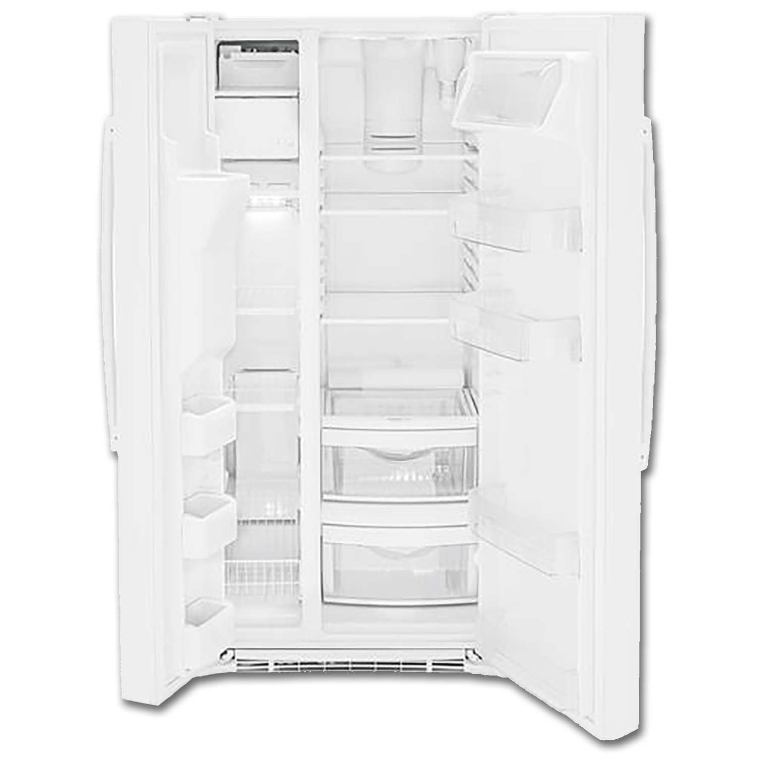 Chadwell Supply. GE® ENERGY STAR® 23.2 CU FT SIDE BY SIDE REFRIGERATOR