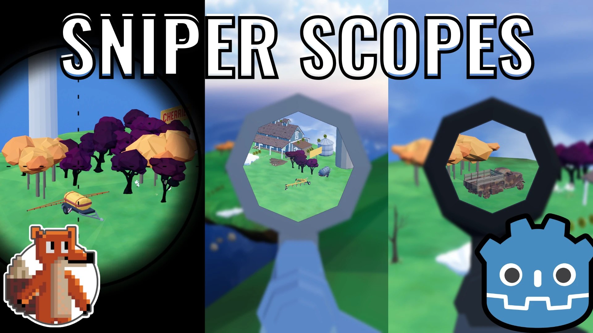 3 Ways to Make a Sniper Zoom Scope in Godot! Chaff Games