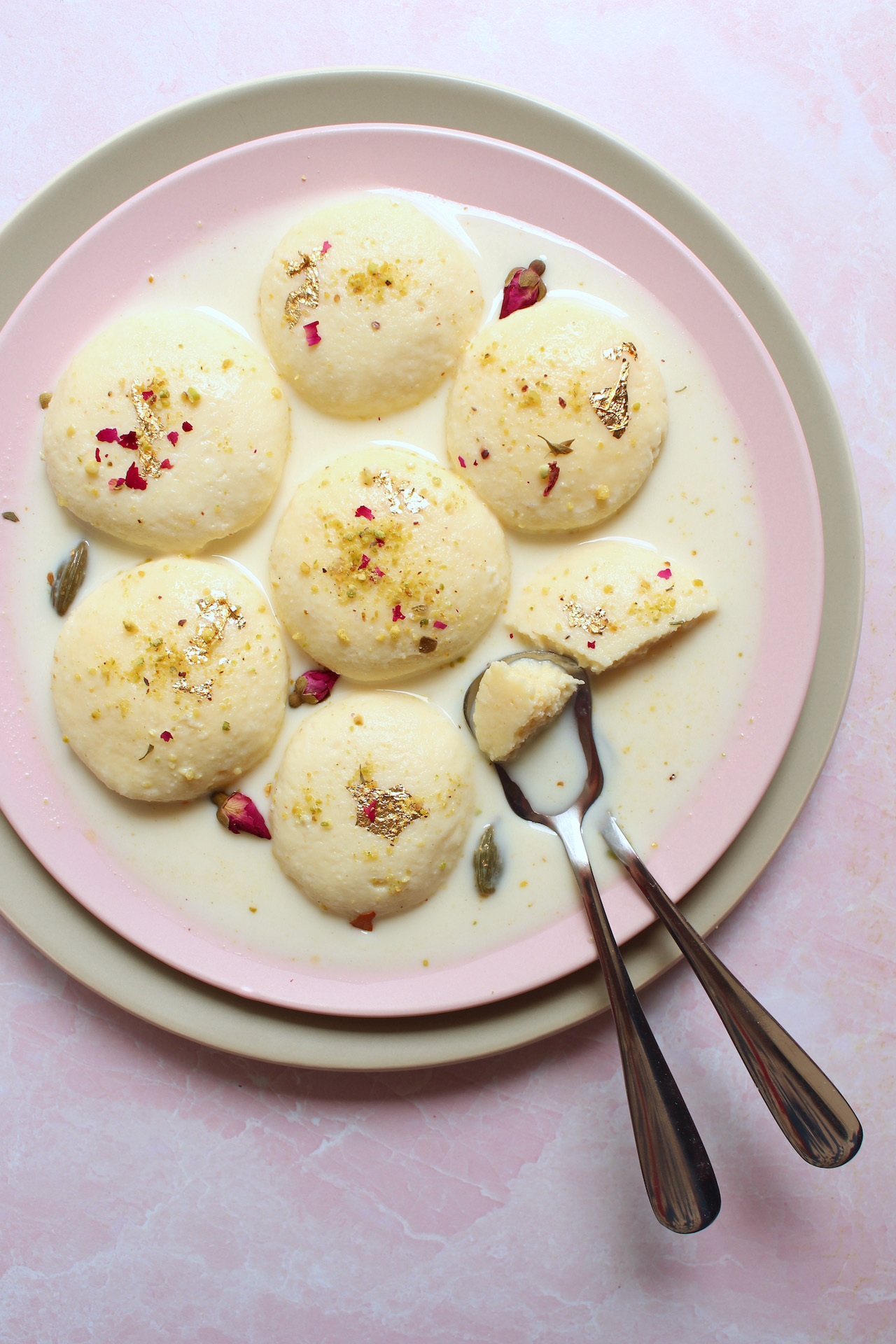 Ras Malai (Made With Milk Powder!)
