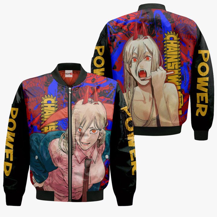 Chainsaw Man Power Hot Arrival Bomber Jacket Chainsaw Man Store