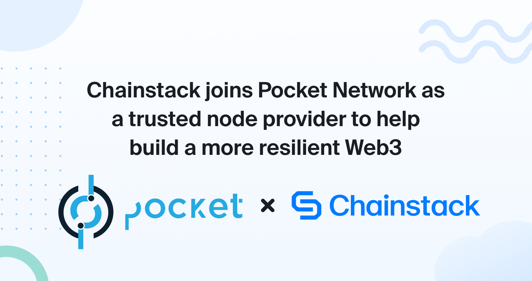 Chainstack joins Pocket Network as a trusted node provider to help