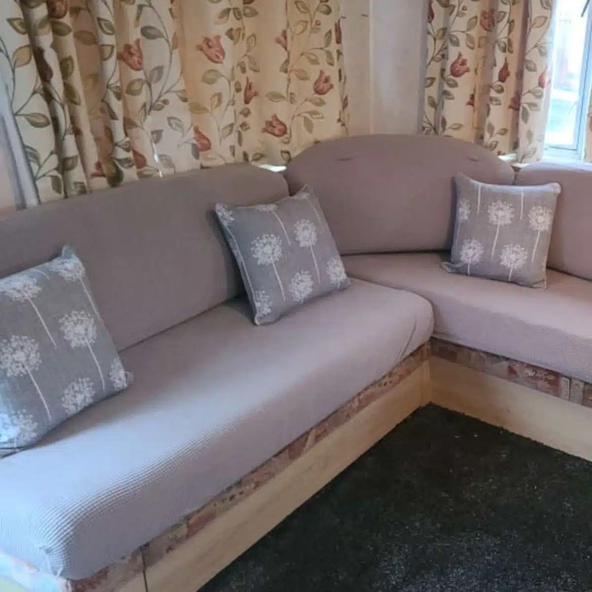 Armless Sofa Cover Light Grey ChairFX Chair Covers Chair Covers