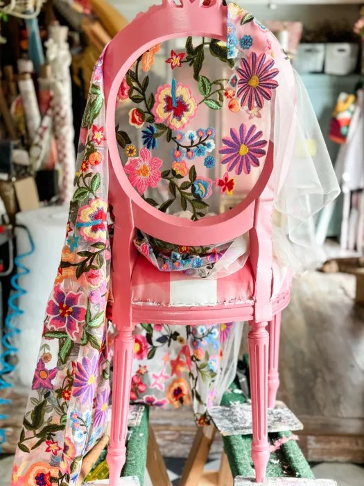 Turning an Ugly Chair Beautiful Chair Whimsy