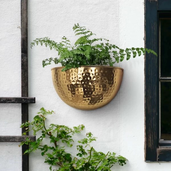 Gold Wall Planter Chakra Practice