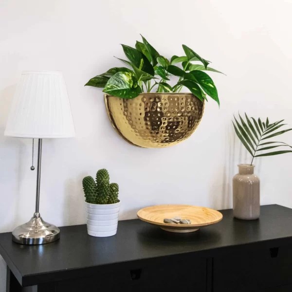 Gold Wall Planter Chakra Practice