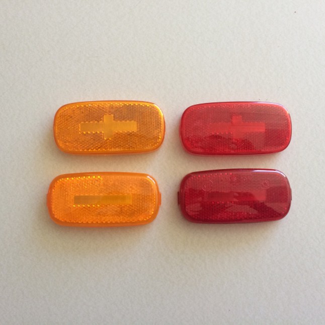 Clearance Light Lens Set 2 RED 2 AMBER Chalet AFrame Campers
