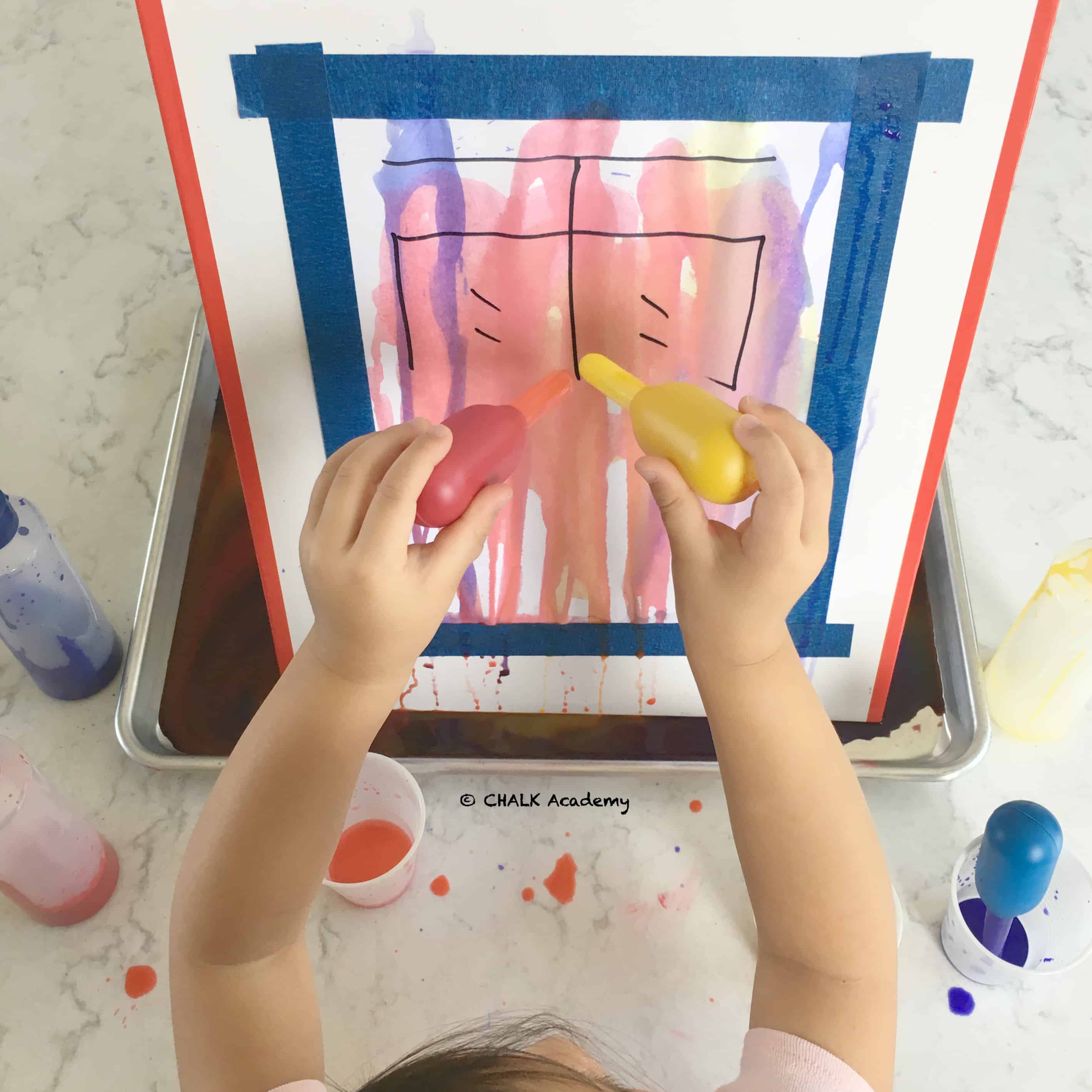 Chinese Drip Painting Activity for Kids It's Raining Paint!