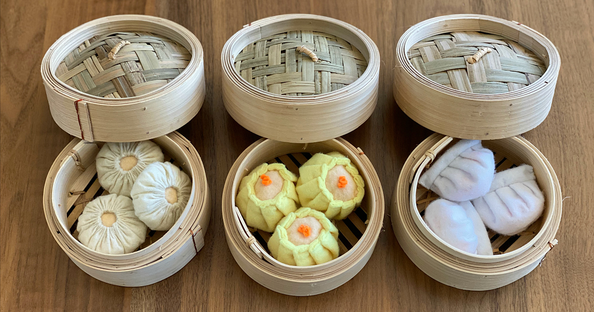 Chinese Play Food Dim Sum Toys for Kids to Celebrate Culture