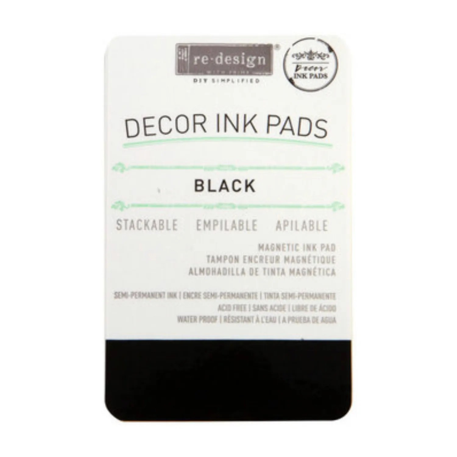 REDESIGN DECOR INK PAD BLACK INK PAD Chalk It Up Fancy
