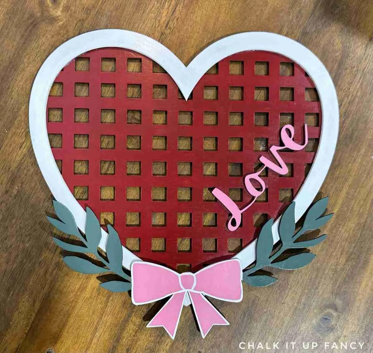 Unfinished Heart Tobacco Love Basket Cutout Chalk It Up Fancy