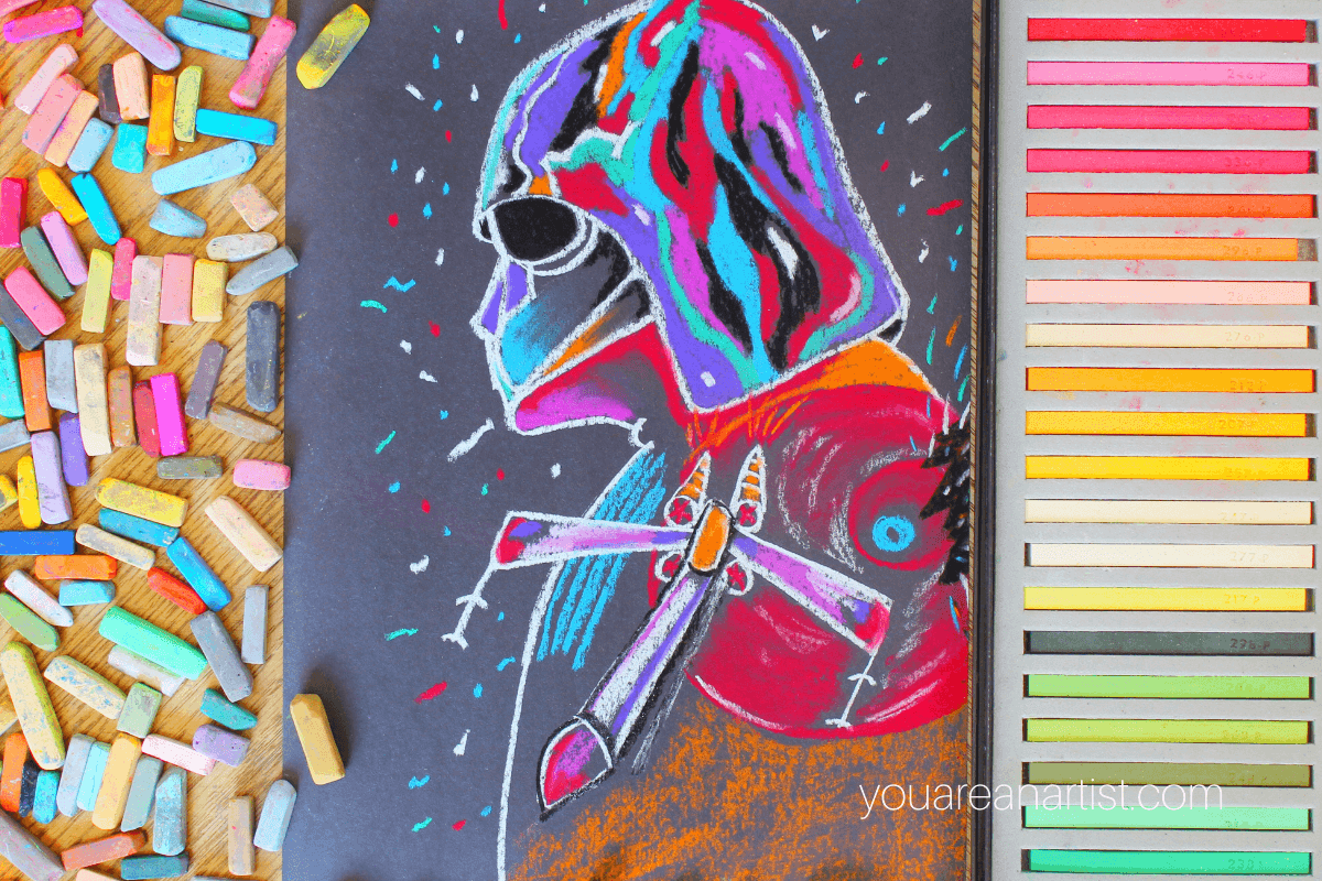 easy chalk pastel drawings step by step Randa Mattox